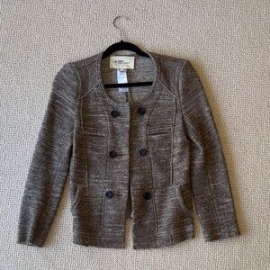 Etoile by Isabel Marant chic tweed Blazer with Button Detail
